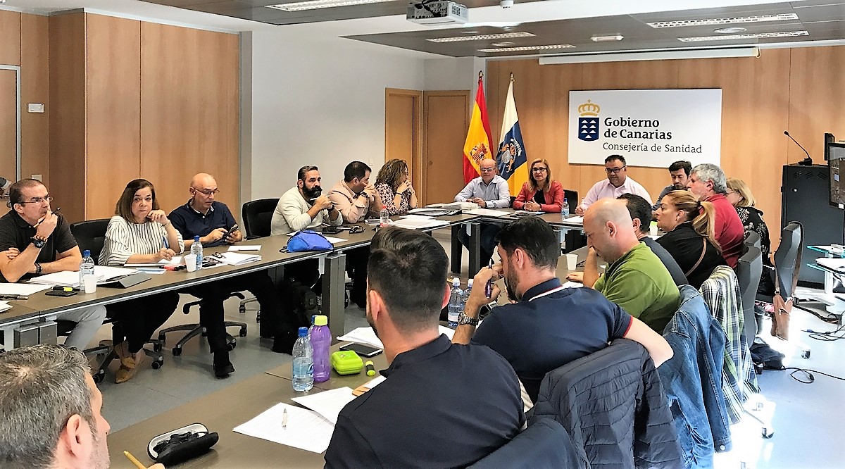 Momento de la reunión de la Mesa Sectorial
