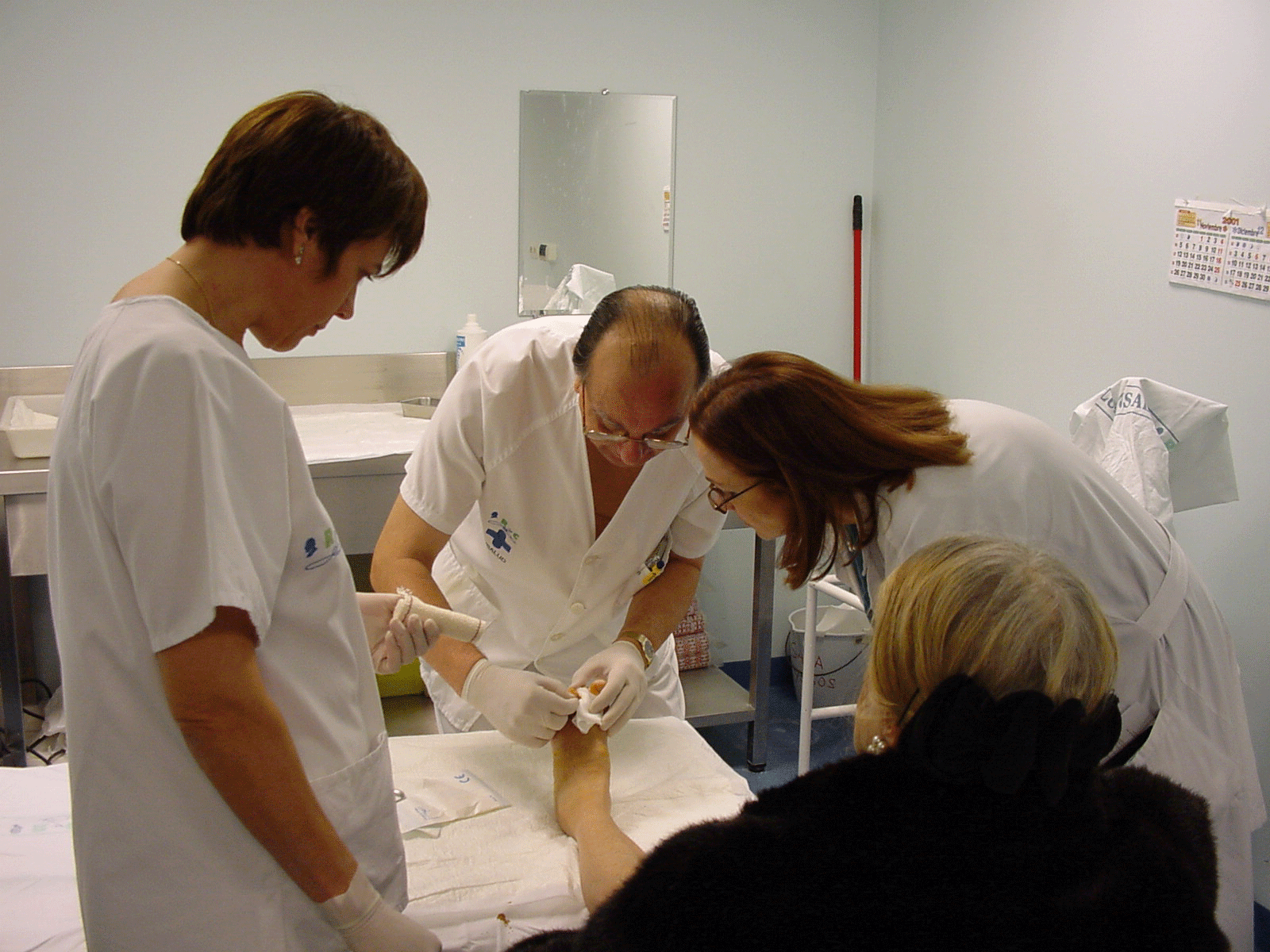 Enfermeros del Hospital Ramón y Cajal